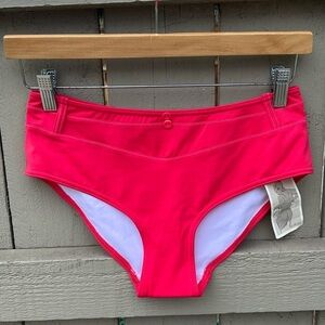 NWT Freya Fever Coral Bikini Bottoms Retro Pinup Rockabilly Vibes Sz S
